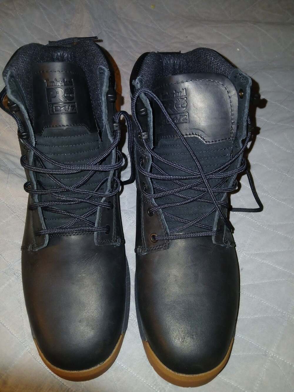 Timberland PRO 24/7 Men's Size 13M Black Leather Work Boots